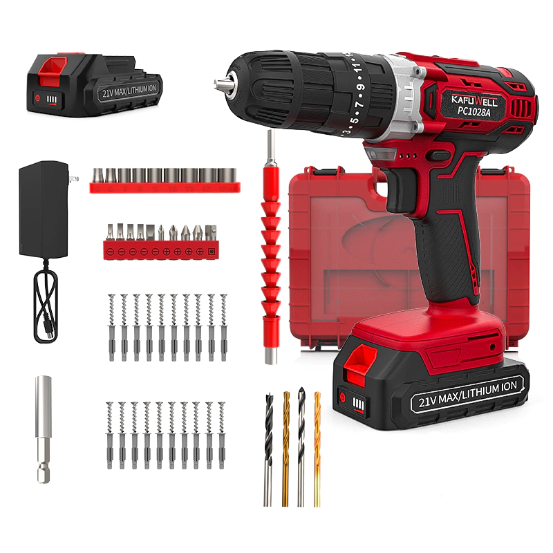 PC1028A-1 21V Cordless Impact Drill Set