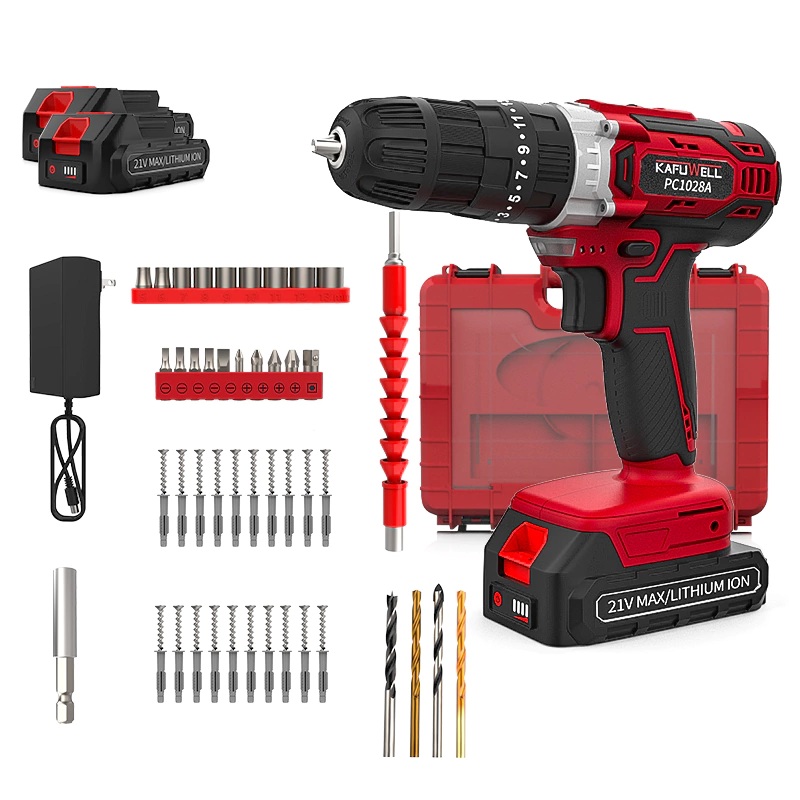 PC1028A-2 21V Cordless Impact Drill Set