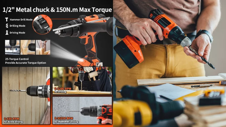 Using an impact drill