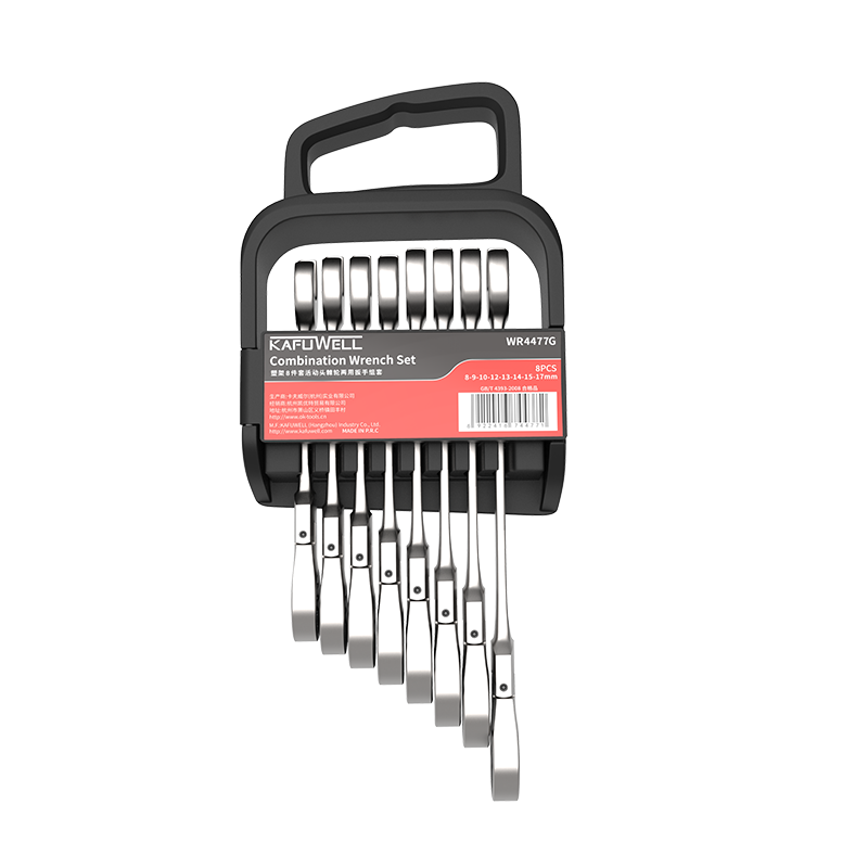 WR4477G 8pcs Flex-Head Ratcheting Wrench Set