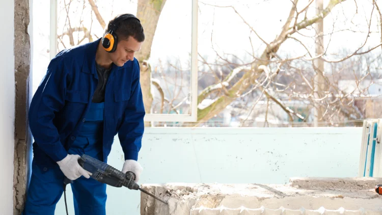 Demolition with Rotary Hammer