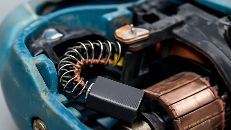 Carbon brushes in power tools