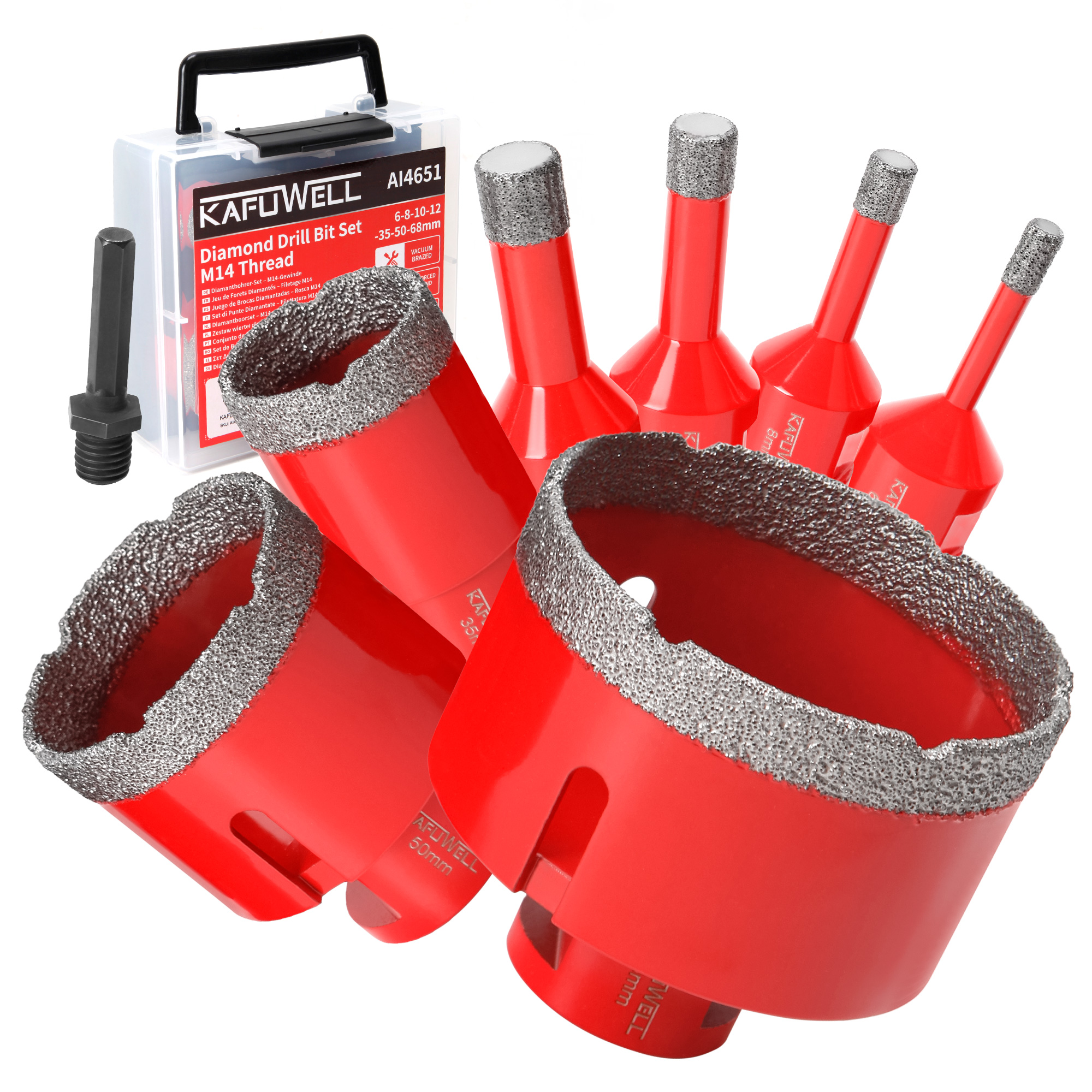 AI4651-YMX-EU Diamant Boor Stel 8PCS-M14
